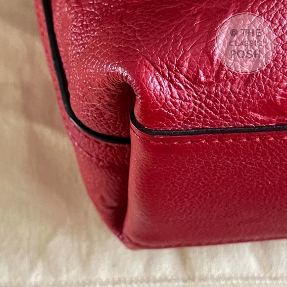 ❌SOLD❌ Louis Vuitton Bastille PM Empreinte Cerise Red Leather Tote Bag DU2184 - Picture 8 of 14